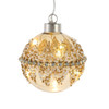 90MM Glass Illuminated Gems USB Warm White LED Fairy Light Ball Ornament