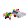 9.3' Battery Operated 20L Multicolored Fairy LED In Bubble Shell Clear Wire Light Set In PDQ