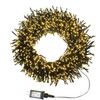65' 2,000L Warm White LED Multifunction Connectible Cluster Garland