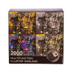 65' 2,000L Warm White LED Multifunction Connectible Cluster Garland