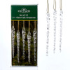 Twisted Clear Glass Icicle Ornaments, 12-Piece Box