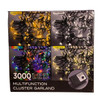 98' 3,000L Cool White LED Multifunction Connectible Cluster Garland