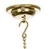 Metal Gold Ceiling Suspended Christmas Tree