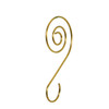 Gold Wire Ornament Hooks 30-Piece Set