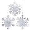 Snowflake Ornaments, 3 Assorted