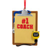 “#1 Coach“ Clipboard Ornament For Personalization