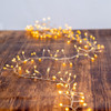 9.8' 300L Classic White Superbright Twinkle LED Silver Wire Cluster Garland