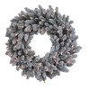 24“ Pre-Lit Clear Incandescent Vail Pine Wreath