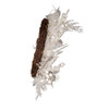 24" Un-Lit Decorated White Rattan Wreath