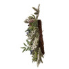 24" Un-Lit Decorated Green Flocked Rattan Wreath With Blueberries