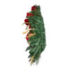 24“ Un-Lit Gold, Red & Green Ribbon Wreath