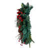 24" Decorated Unlit Green Wreath