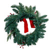 24" Decorated Unlit Green Wreath