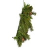 24" Pre-Lit Multicolor Incandescent Pinecone Wreath