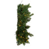 24“ Pre-Lit Warm White Cluster LED Noble Fir Wreath