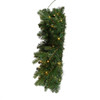 24" Pre-Lit Warm White Cluster LED Noble Fir Wreath