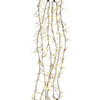 9.8' 300L Warm White Superbright Twinkle LED Silver Wire Cluster Garland
