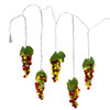 5.3' 100L Green and Burgundy Grape Cluster LED Light Set