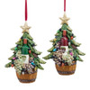 Wine Christmas Tree Ornaments, 2 Assorted