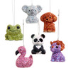 Bedazzled Animal Ornaments, 6 Assorted