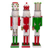 24" Red, Green & White Nutcrackers, 3 Assorted