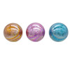 80MM Glass Inside Iridescent Glitter Ornaments, 3 Assorted