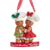 "Our 1st Christmas Together" Dancing Gingerbread Ornament