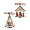 Courtyard With Carolers & Snowman Table Pieces, 2 Assorted