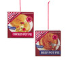 Pot Pie Box Ornaments, 2 Assorted