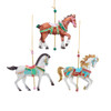 Carousel Horse Ornaments, 3 Assorted