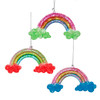 Glow-In-The-Dark Rainbow Ornaments, 2 Assorted