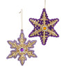 Snowflake Ornaments, 2 Assorted