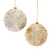 100MM Gold & Silver Ball Ornaments, 2 Assorted