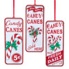 Candy Cane With Words Ornaments, 3 Assorted