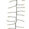 8' 240L Warm White Fairy Twinkle LED Green Wire Cluster Garland