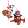 Firefighter Ornaments, 2 Assorted