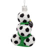Noble Gems™ Glass Soccer Balls With Shoes Ornament