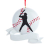 Baseball Player Ornament For Personalization
