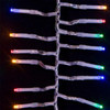 16' 480L Multicolor 3MM LED Multifunction Cluster Garland With Clear Wire