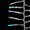 16' 480L RGB 3MM LED Twinkle Cluster Garland With Clear Wire