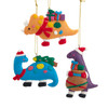Christmas Dinosaur Ornaments, 3 Assorted