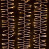 16' 480L Warm White 3MM LED Multifunction Cluster Garland With White Wire