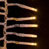16' 480L Warm White 3MM LED Multifunction Cluster Garland With White Wire