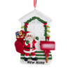 New Home Santa Ornament For Personalization
