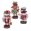 8" Hollywood Nutcrackers™ Santa, Gingerbread & Snowman Nutcrackers, 3 Assorted