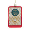 Glass "Merry & Engaged" Ring Box Ornament