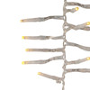 33' 1,000L Warm White 3MM LED Multifunction Cluster Garland With Clear Wire