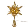 11" 60L Warm White Twinkling Superbright LED Gold Starburst Treetop