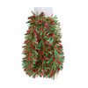 6' Red, Green & Gold Laser Mixed Tinsel Garland