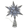11“ 60L Cool White Twinkling Superbright LED Silver Starburst Treetop